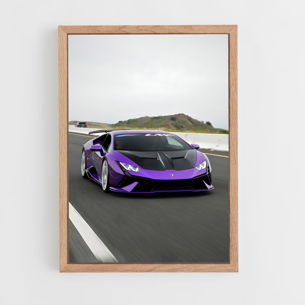 Poster Huracan Vitesse – affiche Lamborghini (vue 4)